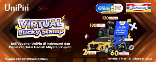 Beli Voucher UniPin di Indomaret dan Dapatkan Total Hadiah Milyaran Rupiah